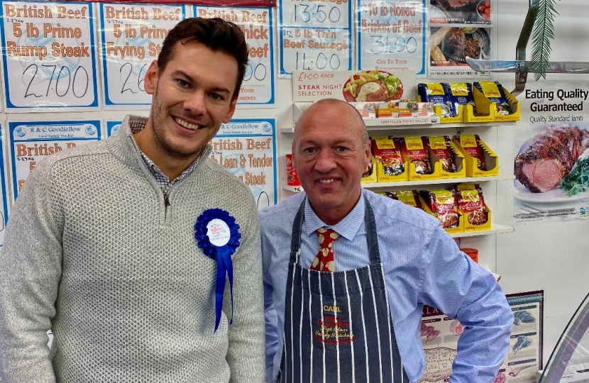 Scott meets local butchers to discuss plans for a business boost